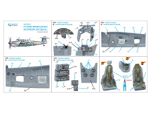 Fairey Barracuda Mk.I 3D-Printed & coloured Interior on decal paper (Special Hobby)