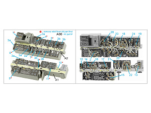 AH-64D Extended forward avionics bays 3D-Printed & coloured Interior on decal paper (Meng)