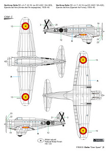 Model kit 1/72 Northrop Delta 1C US Passenger and Transport Plane "Over Spain" (Frrom-Azur)