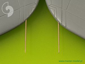 Aircraft guns (brass) 1/48 Saab 29A Tunnan - Pitot Tubes