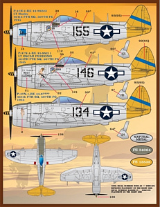 Decal 1/48 Colors and Markings of Republic P-47N Thunderbolt (Furball Aero-Design)