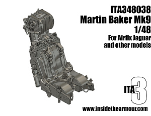 Additions (3D resin printing) 1/48 Martin Baker Mk9 1/48 for Sepecat Jaguar GR.1/GR.1A and 1.48 Harrier Kits (designed to be used with 2025 release Airfix kits)