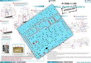 Decal 1/72 Bell Р-39 Stenciling  Part III (P-39 Q) (Colibri Decals)