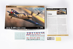Model kit 1/72 Avia S-199 Avia S-199 bubble canopy ProfiPACK edition (Eduard kits)