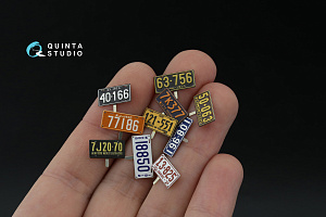 Northeastern U.S. License Plates 1910-1940 (All kits) (with metal base)