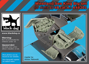 Additions (3D resin printing) 1/48 Westland Sea King HC.4 big set (designed to be used with Airfix kits)