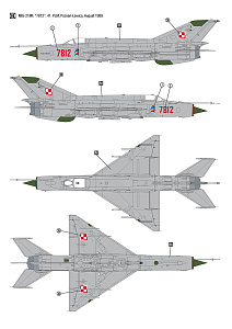 Model kit 1/32 Mikoyan MiG-21MF Polish Air Force (Hobby 2000)
