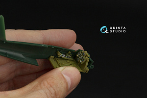 A6M2 Zero (Mitsubishi Prod.) 3D-Printed & coloured Interior on decal paper (Fine molds)