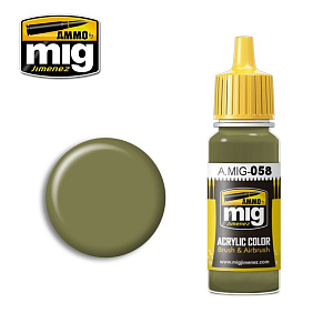Acrylic paint LIGHT GREEN KHAKI (Ammo Mig) (17ml) 