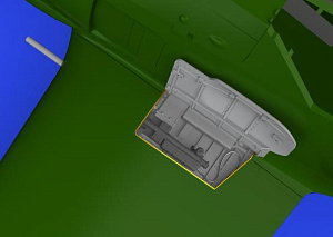 Additions (3D resin printing) 1/48 Focke-Wulf Fw-190A-4 wingroot gun bays (designed to be used with Eduard kits) 