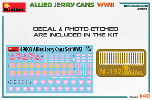 Diorama bases 1/48 ALLIES JERRY CANS WWII (MiniArt) 