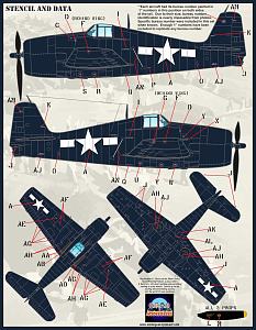 Decal 1/48 Grumman Hellcat (Furball Aero-Design)