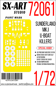 Paint Mask 1/72 Short Sunderland Mk.III (Special Hobby)