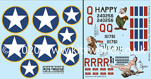 Decal 1/32 Consolidated B-24D Liberator (Sized for the 1/32 scale Hobby Boss kits) (Kits-World)