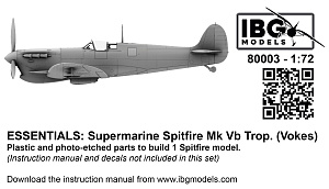 Model kit 1/72 Spitfire Mk.Vb Trop. Vokes (ESSENTIALS) (IBG Models)