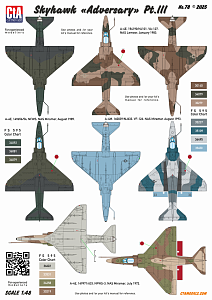 Decal 1/48 Douglas Skyhawk "Adversary" Pt.III - VF-126, VF-127, NFWS(2) (Cut then Add)