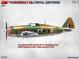 Model kit 1/48 Republic Thunderbolt Mk.I. Royal Air Force. BASIC KIT  (MiniArt)