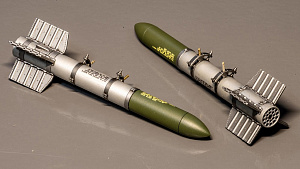 Additions (3D resin printing) 1/32 Tiny Tim 11.7 inch unguided rocket 2 piece kit (KepModels)