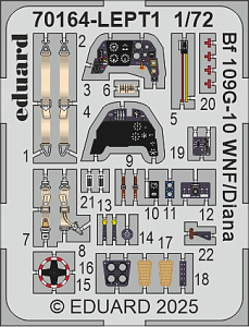 Model kit 1/72 Messerschmitt Bf-109G-10 WNF/Diana ProfiPACK edition (Eduard kits)