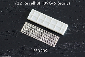 Additions 1/32 Oil Radiator grilles for late Bf-109F, Bf-109G-2/4 (A.M.U.R.Reaver) 
