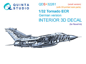 Tornado ECR German 3D-Printed & coloured Interior on decal paper (Revell) (Small version) (with 3D-printed resin parts)