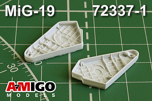 Additions (3D resin printing) 1/72 MiG-19S aircraft landing gear niches (Amigo Models) 