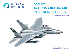 F-15C Late/J Late 3D-Printed & coloured Interior on decal paper (Fine Molds)