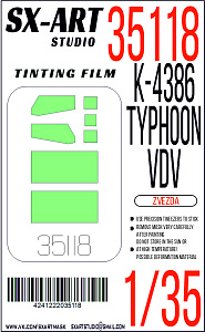 Tinting film 1/35 K-4386 Typhoon-VDV green (Zvezda)