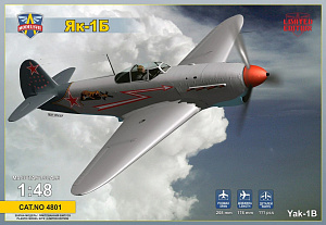 Model kit 1/48 Yakovlev Yak-1B soviet WWII fighter (Modelsvit)