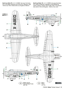Model kit 1/72 Northrop Delta 1A/1B/1C Civilian Version "Swedish (Frrom-Azur)
