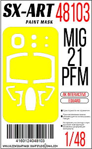 Paint Mask 1/48 Mig-21PFM (AK Interactive / Eduard)