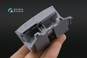 Lamborghini Countach 5000 QV 3D-Printed & coloured Interior on decal paper (Aoshima)