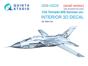 Tornado IDS German 3D-Printed & coloured Interior on decal paper (Italeri) (Small version) (with 3D-printed resin parts)