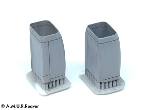 Additions (3D resin printing) 1/48 Air intakes and integral ducts for the SEPECAT Jaguar GR.1/Gr.1A model (A.M.U.R.Reaver) 