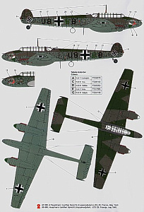 Decal 1/32 Messerschmitt Bf-110C (3) (Techmod)