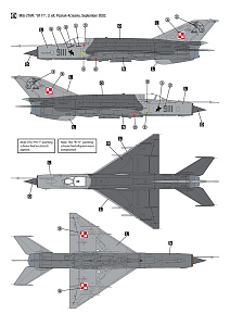 Model kit 1/32 Mikoyan MiG-21MF Polish Air Force (Hobby 2000)