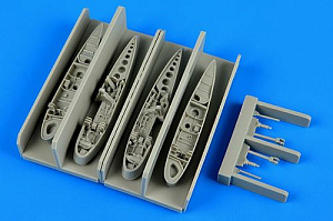 Additions (3D resin printing) 1/72 Grumman F9F-2/F9F-3/F9F-2P Panther wingfolds (designed to be used with Hobby Boss kits)