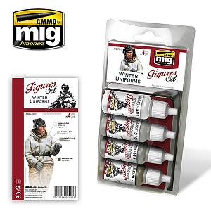 Winter Uniforms Figures Set (Ammo Mig) (4x17ml) 