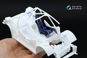 Peugeot 206 WRC 3D-Printed & coloured Interior on decal paper (Tamiya)