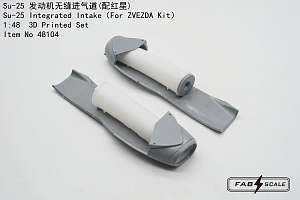 Additions (3D resin printing) 1/48 Sukhoi Su-25 Frogfoot integrated Intake (designed to be used with Zvezda kits)