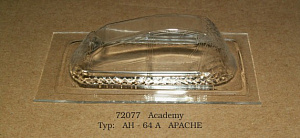 Vacu Canopy 1/72 AH-64A Apache (ACAD) (Rob Taurus)