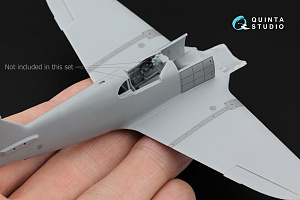 La-5 Detailing Set Pt.3: Landing gear doors, Flaps cover, hatches and panels (Zvezda) (with 3D-printed resin parts) 