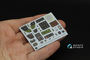 SBD-2 Dauntless Pilot's Cockpit  3D-Printed & coloured Interior on decal paper (Trumpeter)