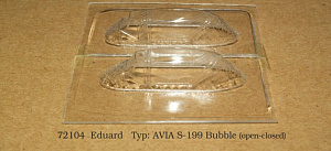 Vacu Canopy 1/72 Avia S-199 Bubble op./closed(EDU)(Rob Taurus)