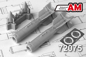 Additions (3D resin printing) 1/72 KAB-500L Corrective Air Bomb (Advanced Modeling) 