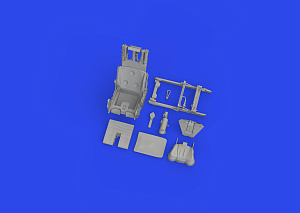 Additions (3D resin printing) 1/48 Lockheed-Martin F-35A Lightning II ejection seat (3D-Printed) (designed to be used with Tamiya kits)