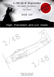 Douglas A-1H/J Skyraider National Insignia (designed to be used with Tamiya kits)