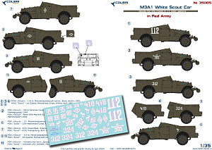 Decal 1/35 M3A1 «Scout» - in Red Army (Colibri Decals)