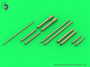 Aircraft detailing sets (brass) 1/72 Focke-Wulf Fw-190A-7 Fw-190A-8/Fw-190A-9 armament set (MG 131, MG 151 barrel tips, MK 108 blast tubes) & Pitot Tube