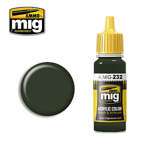Acrylic paint RLM 70 SCHWARTZGRÜN (Ammo Mig) (17ml) 
